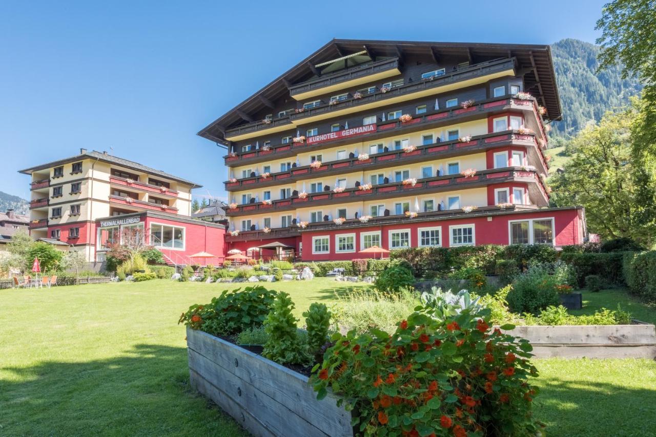 Hotel Germania Gastein - Ganzjaehrig Inklusive Alpentherme Gastein & Sommersaison Inklusive Gasteiner Bergbahnen باد هوفغاستين المظهر الخارجي الصورة