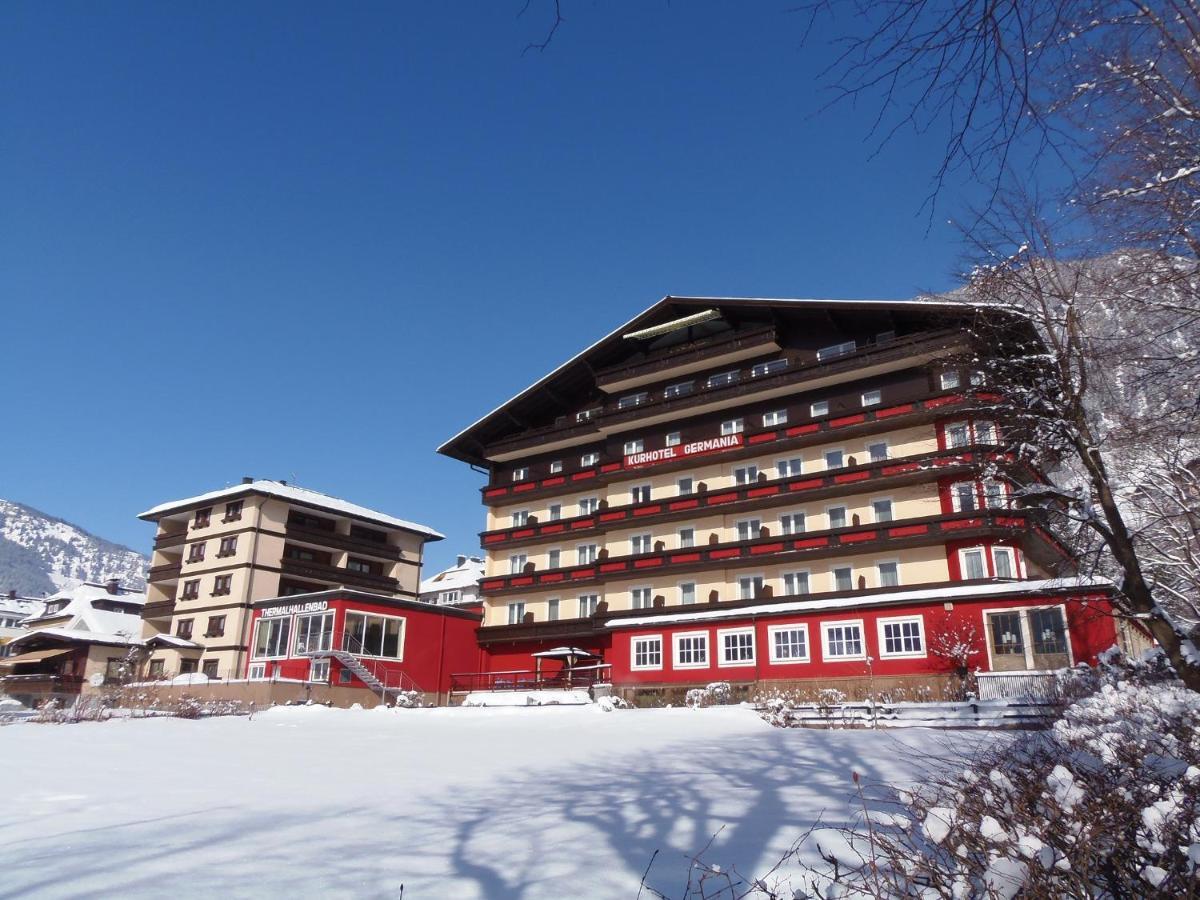 Hotel Germania Gastein - Ganzjaehrig Inklusive Alpentherme Gastein & Sommersaison Inklusive Gasteiner Bergbahnen باد هوفغاستين المظهر الخارجي الصورة